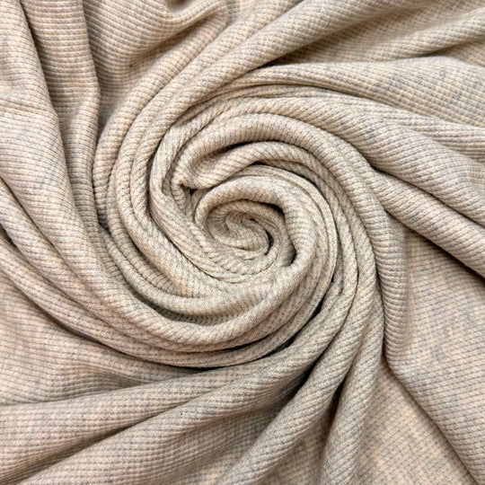 Square Biz - Waffle Knit Bamboo Blend Knit - Light Cream/Grey - 1.1M Bundle