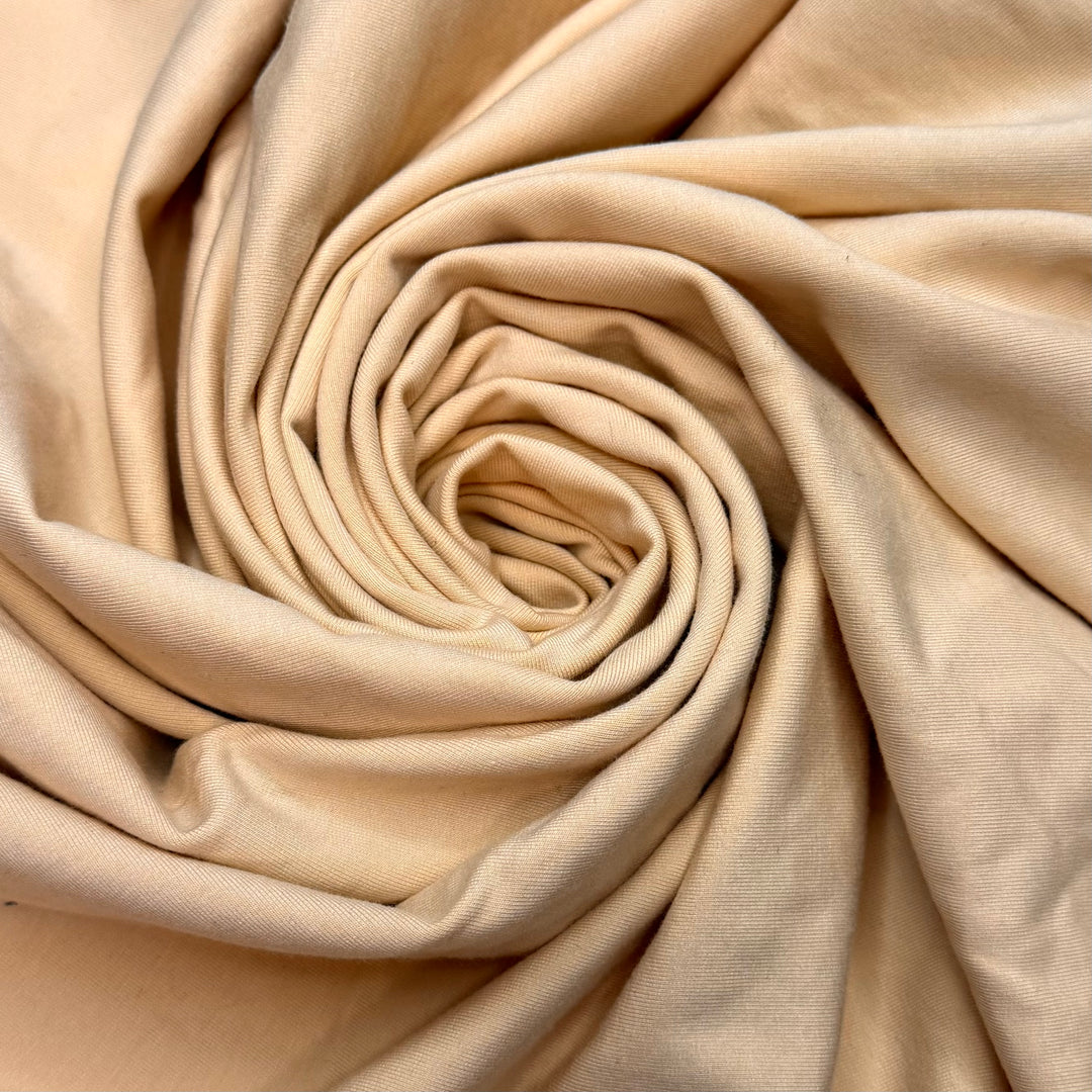 Play That Funky Music - Brushed French Terry Bamboo Blend Knit - Light Beige - 0.9M Bundle