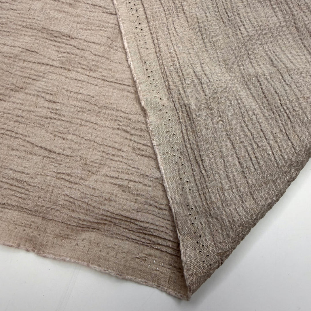 Season The Day - Embossed Rayon/Linen Woven - Light Grey - 0.85M Bundle