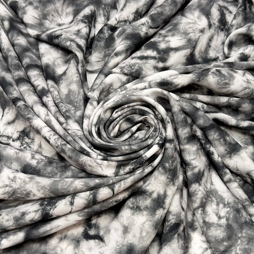 Talk Turkey To Me - Polyester Blend Woven - Dark Grey Abstract - 0.9M Bundle