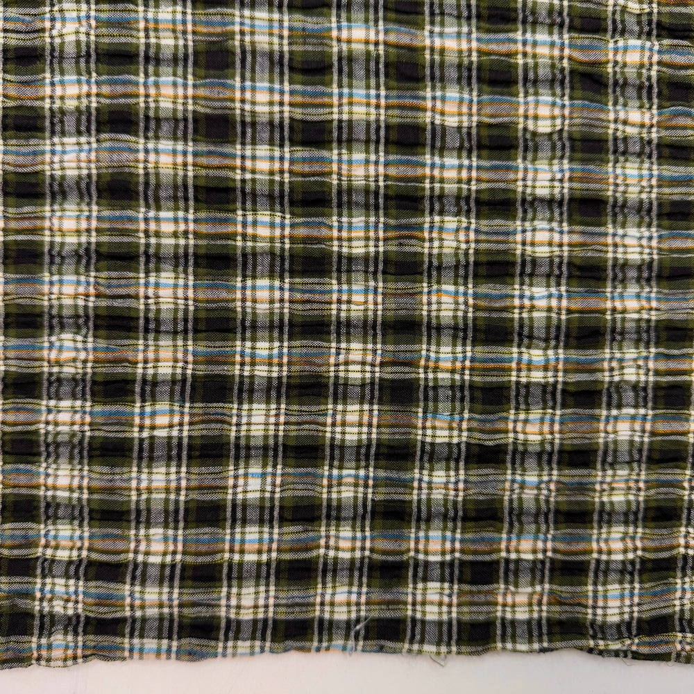 I Only Have Pies For You - Cotton Woven - Dark Green Multi Plaid - 3.4M Bundle