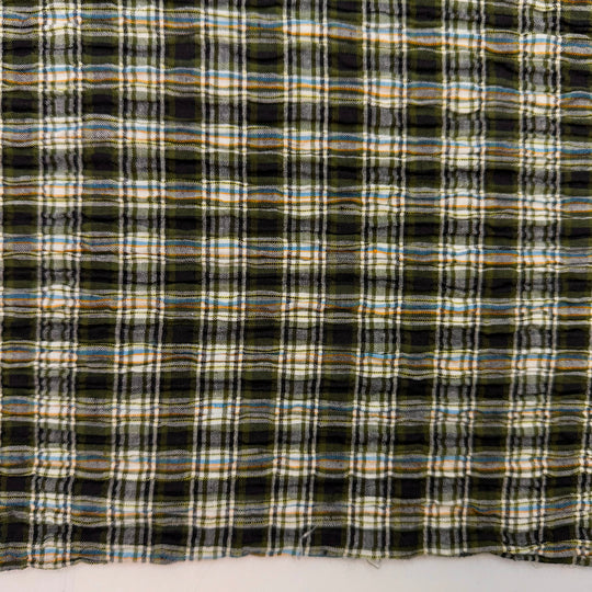 I Only Have Pies For You - Cotton Woven - Dark Green Multi Plaid - 3.4M Bundle