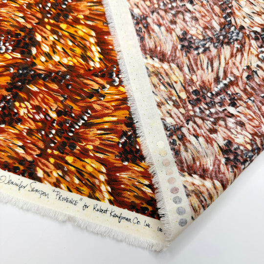 Beauty And The Feast - Cotton Woven - Light Orange/Brown Abstract - 1.95M Bundle
