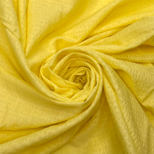 Feel Butter Soon - Seersucker Poly/Cotton Woven - Light Yellow - 4M Bundle