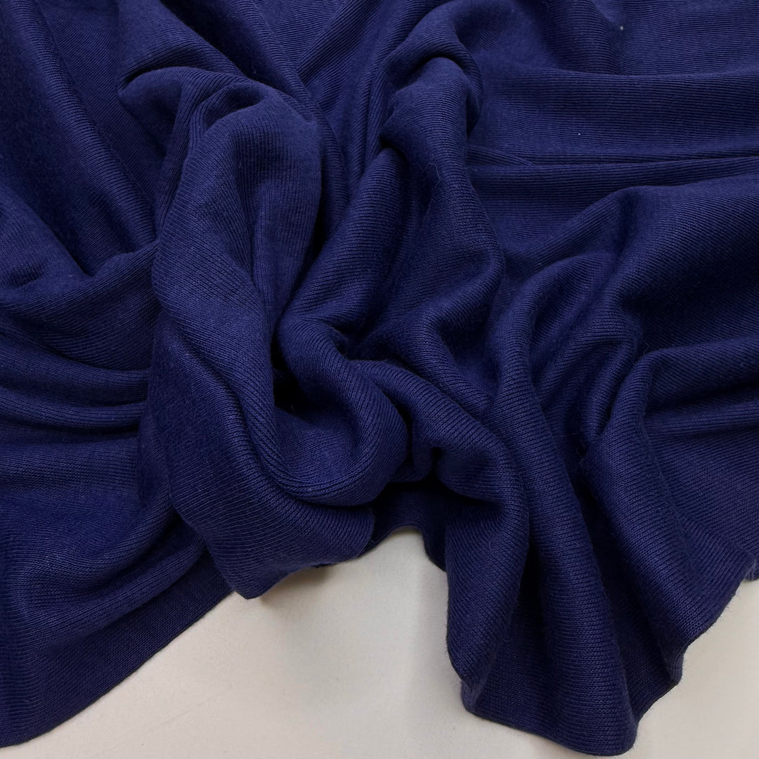 Back In My Day - Tubular Rib Knit Cotton Blend Knit - Dark Blue - 2M Bundle