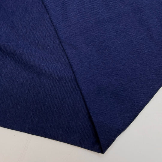 Back In My Day - Tubular Rib Knit Cotton Blend Knit - Dark Blue - 2M Bundle