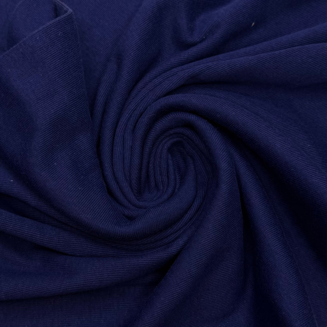 Back In My Day - Tubular Rib Knit Cotton Blend Knit - Dark Blue - 2M Bundle