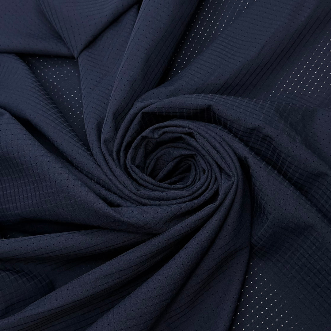 A Job Worth Doing Is Worth Doing Well - Mesh Polyester Blend Knit - Navy - 1.3M Bundle