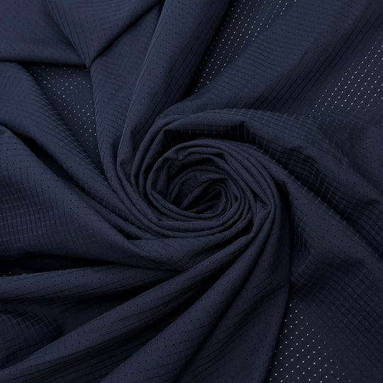 A Job Worth Doing Is Worth Doing Well - Mesh Polyester Blend Knit - Navy - 1.3M Bundle