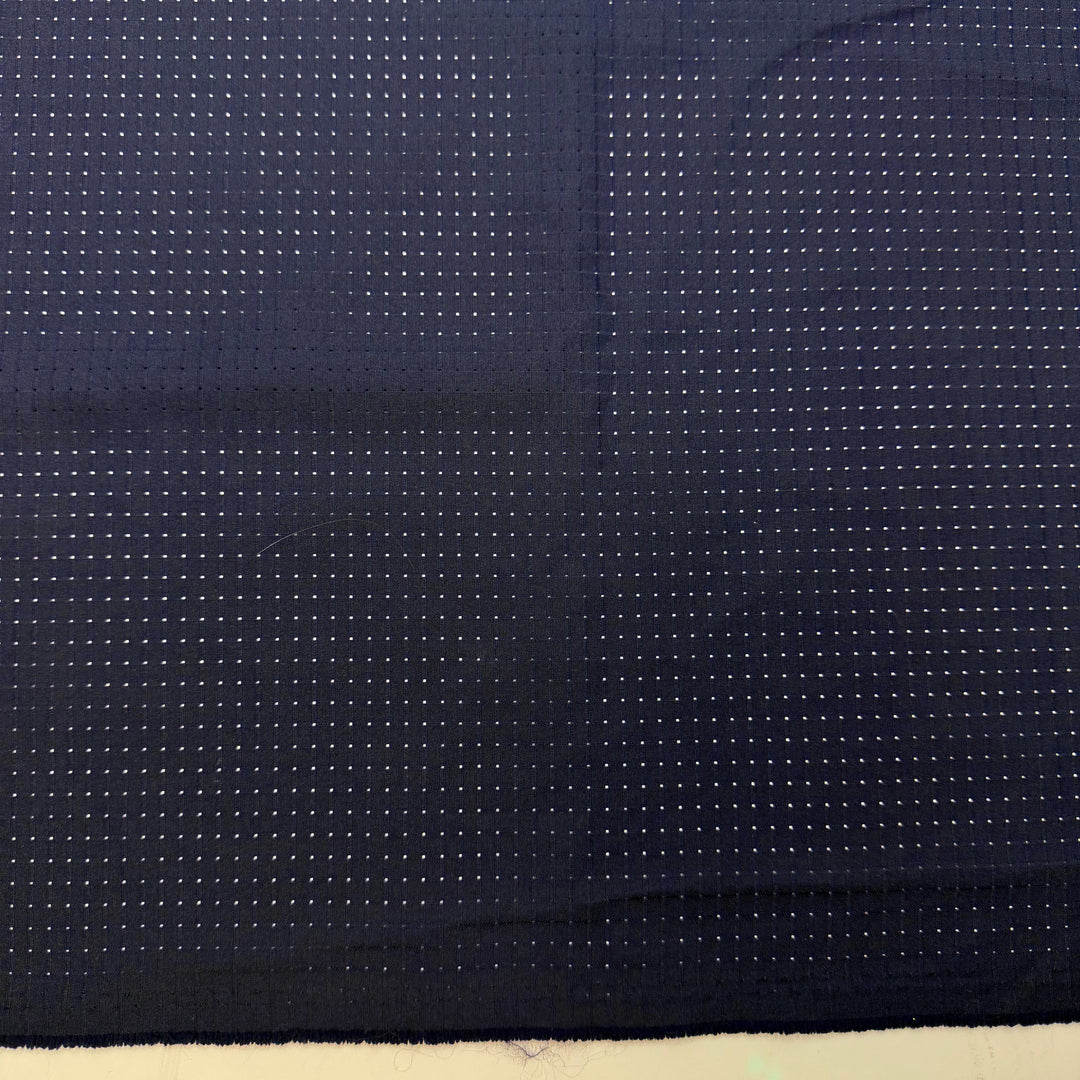 A Job Worth Doing Is Worth Doing Well - Mesh Polyester Blend Knit - Navy - 1.3M Bundle