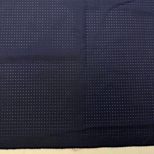 A Job Worth Doing Is Worth Doing Well - Mesh Polyester Blend Knit - Navy - 1.3M Bundle