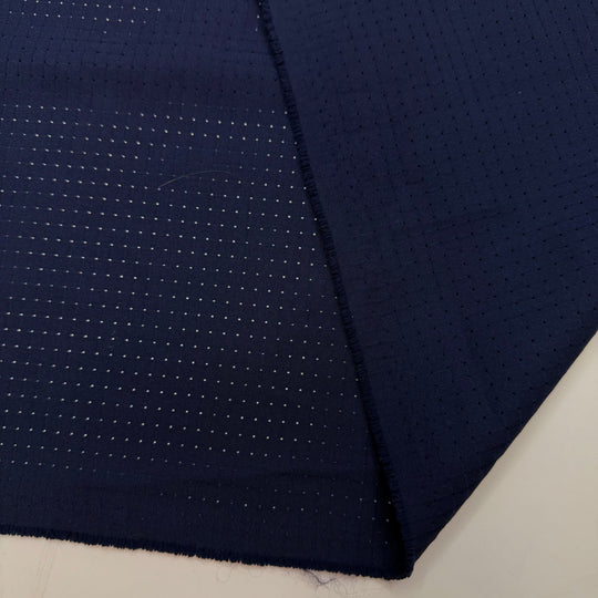 A Job Worth Doing Is Worth Doing Well - Mesh Polyester Blend Knit - Navy - 1.3M Bundle