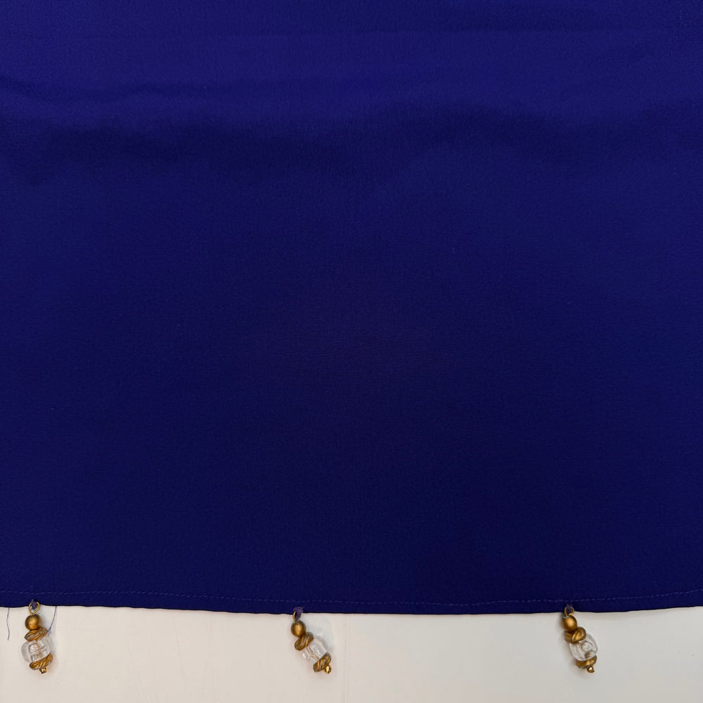 Dress For The Job You Want - Beads On Two Edges Poly Woven - Dark Blue - 2M Bundle