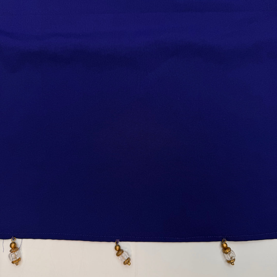 Dress For The Job You Want - Beads On Two Edges Poly Woven - Dark Blue - 2M Bundle