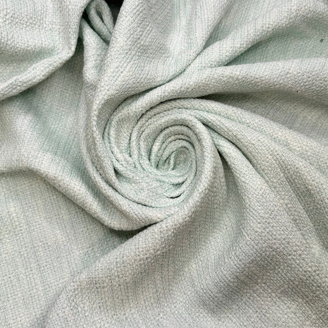 Absence Makes The Heart Grow Fonder - Cotton Blend Woven - Light White/Teal - 1.3M Bundle