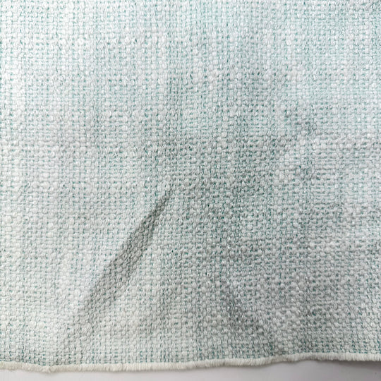Absence Makes The Heart Grow Fonder - Cotton Blend Woven - Light White/Teal - 1.3M Bundle
