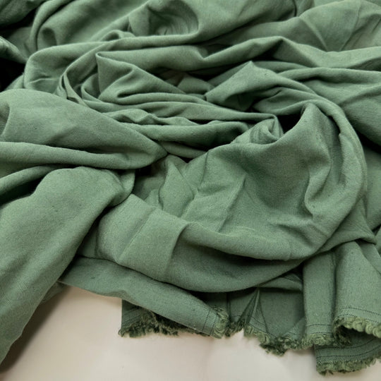Fortune Favours The Brave - Linen Blend Woven - Green - 2.4M Bundle