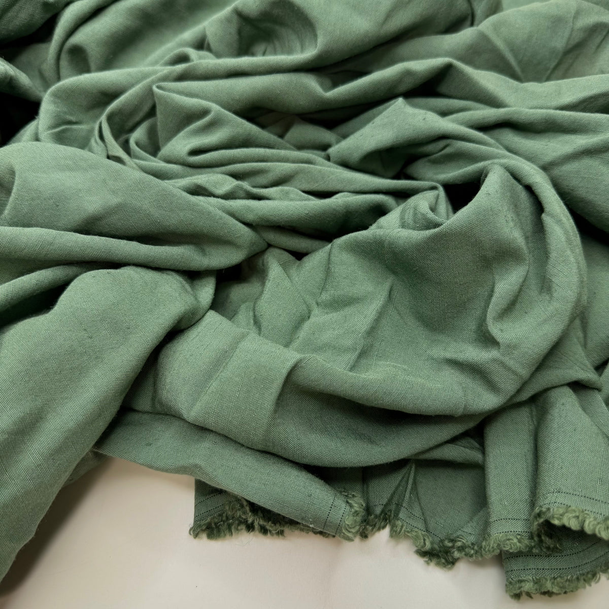 Fortune Favours The Brave - Linen Blend Woven - Green - 2.4M Bundle