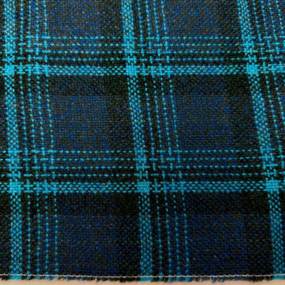 Hold Your Horses - Tweed Wool Woven - Dark Blue Plaid - 1.7M Bundle