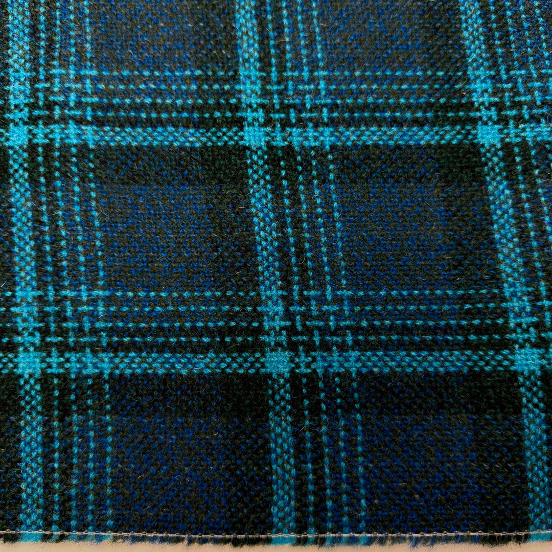 Hold Your Horses - Tweed Wool Woven - Dark Blue Plaid - 1.7M Bundle
