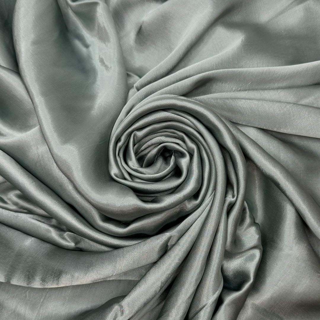 Lake Reflection - Satin Cotton Woven - Light Blue/Grey - 2M Bundle