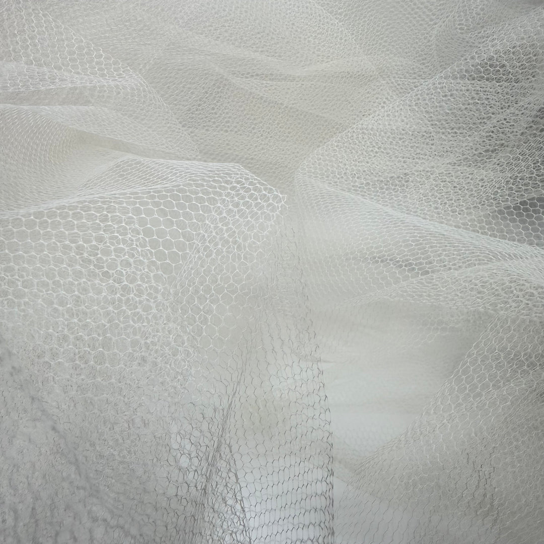 Add The Volume - Tulle Poly Knit - White - 2.1M Bundle