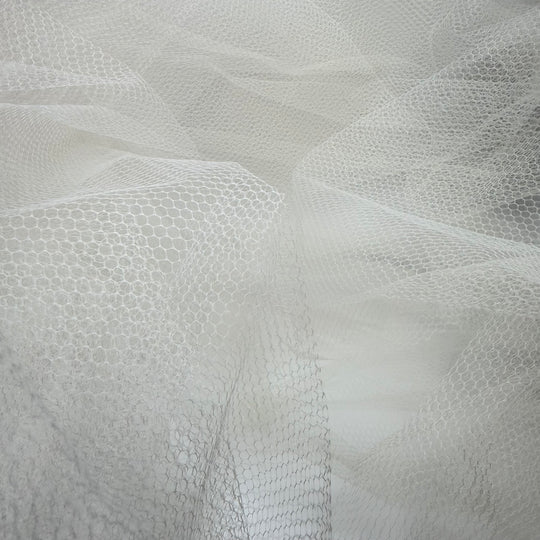 Add The Volume - Tulle Poly Knit - White - 2.1M Bundle