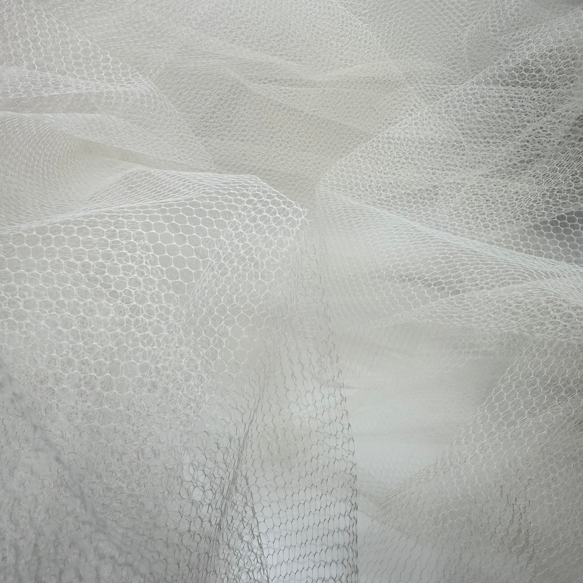 Add The Volume - Tulle Poly Knit - White - 2.1M Bundle