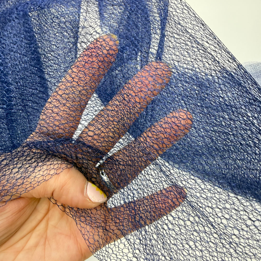 Hold Shape - Tulle Poly Knit - Navy - 1.8M Bundle