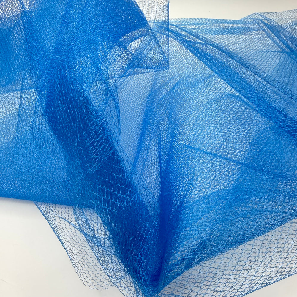 Cinderella Hip Poof - Tulle Poly Knit - Blue - 1.5M Bundle