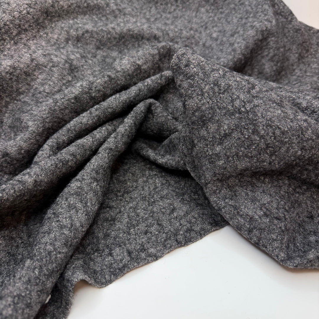 Traveling Cape - Boiled Wool Wool Woven - Grey - 0.6M Bundle