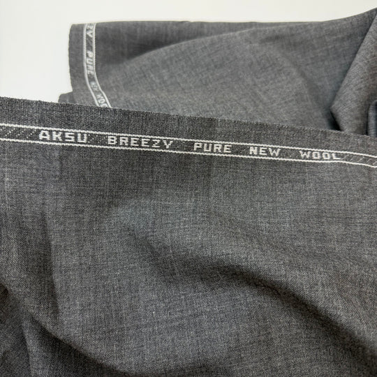 Fred Astaire Dance Pants - Wool Woven - Grey - 0.7M Bundle
