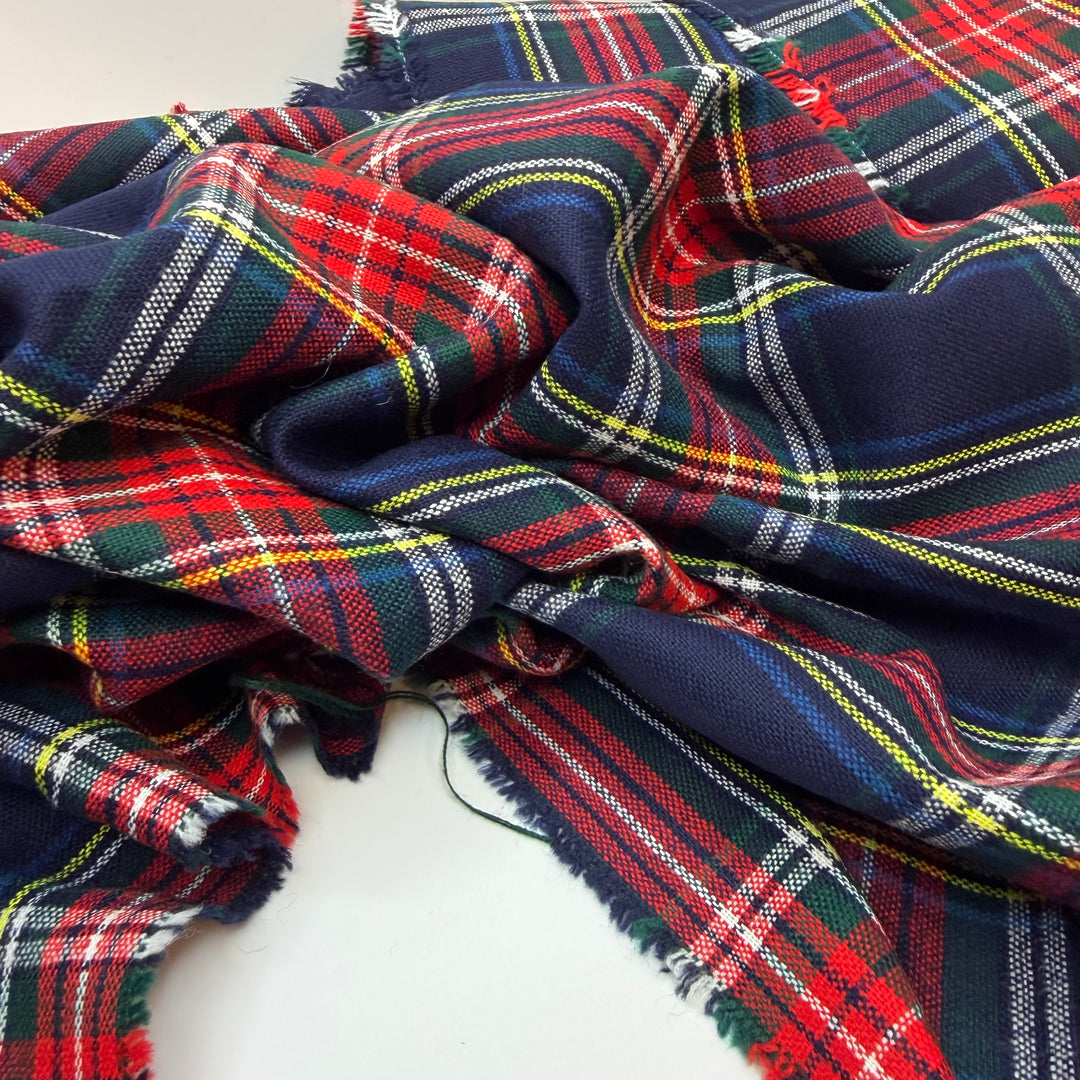 Loud Leisure Suit - Wool Woven - Navy Multi Plaid - 3.15M Bundle