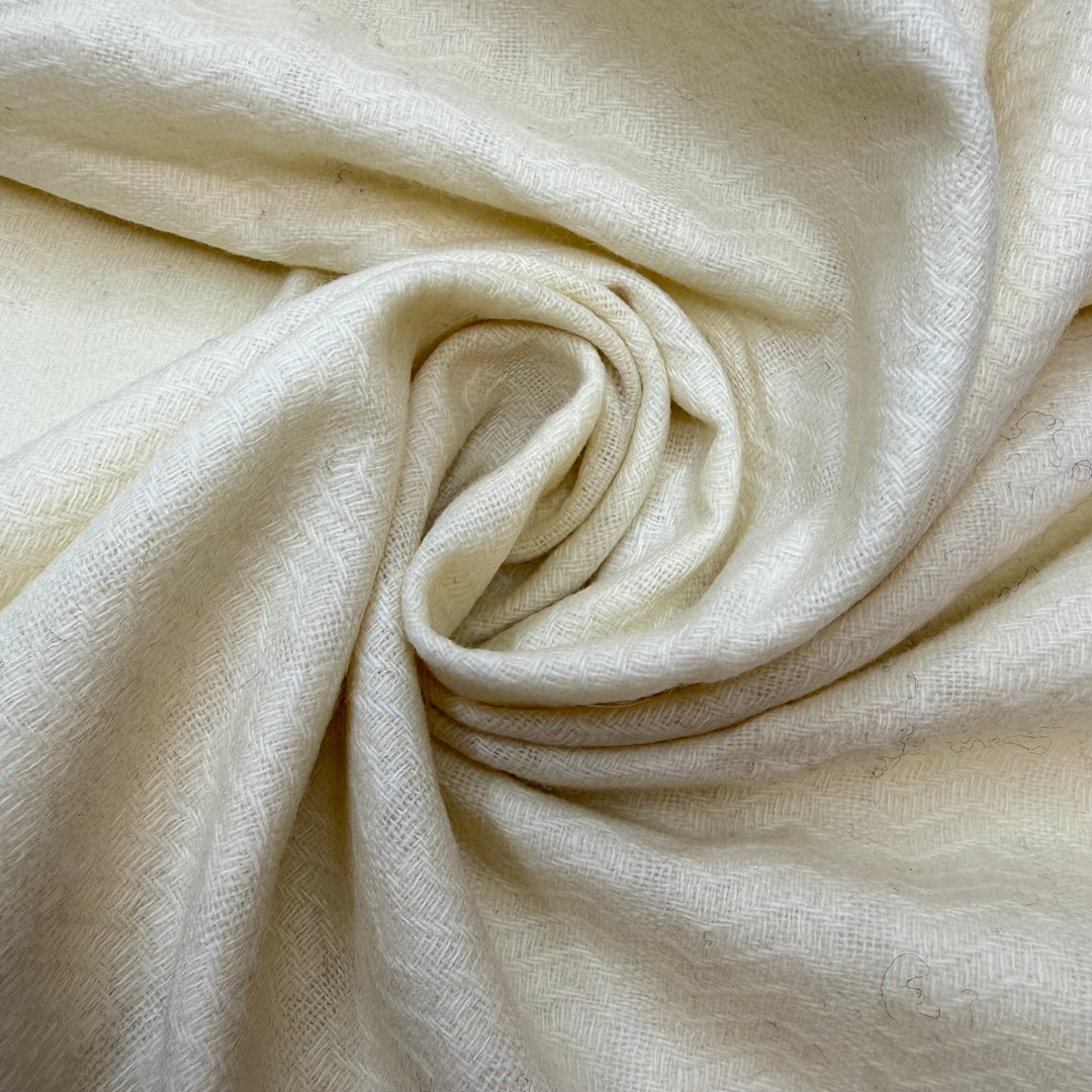Under The Bustle - Vintage Twill Weave Wool Woven - Cream - 1.2M Bundle