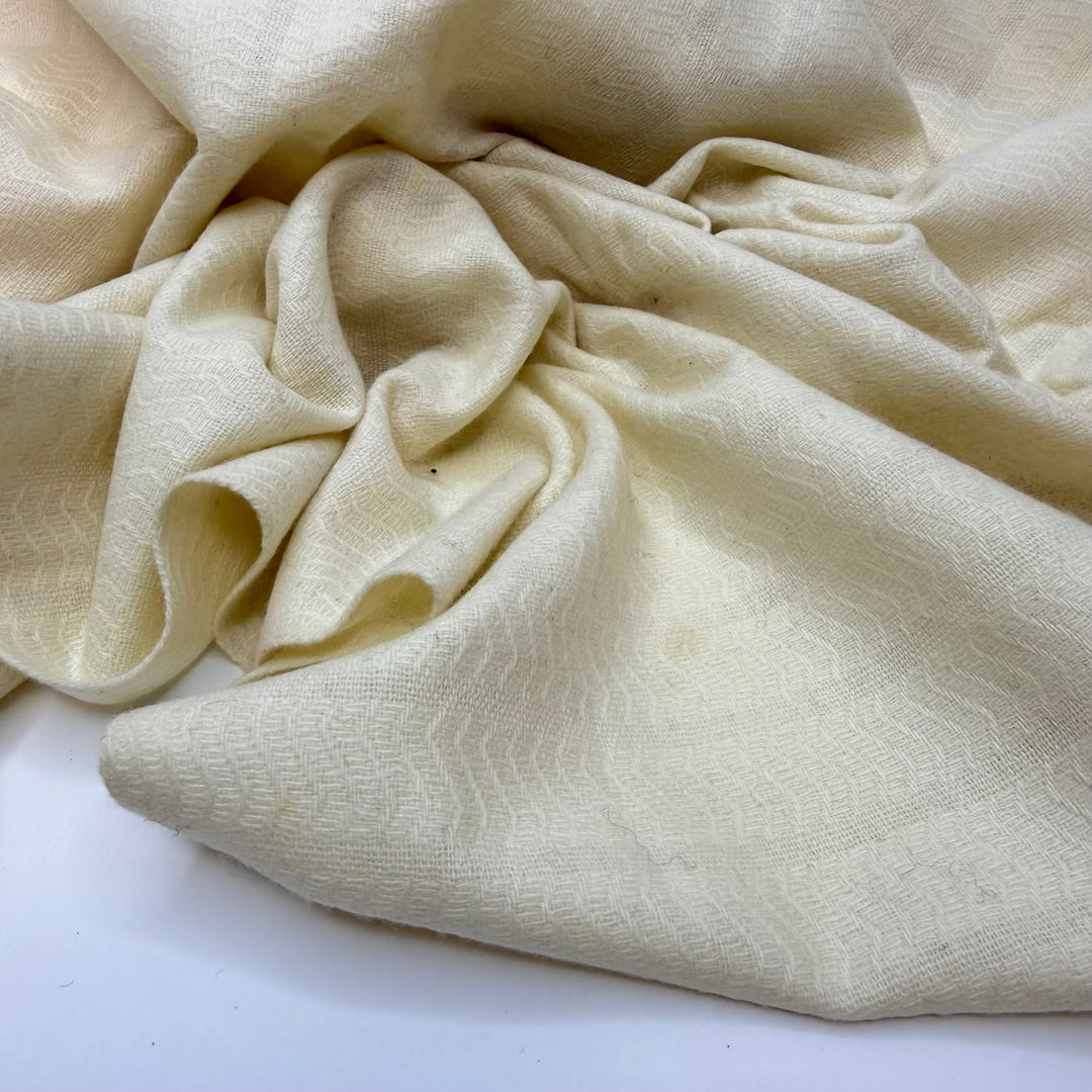 Under The Bustle - Vintage Twill Weave Wool Woven - Cream - 1.2M Bundle