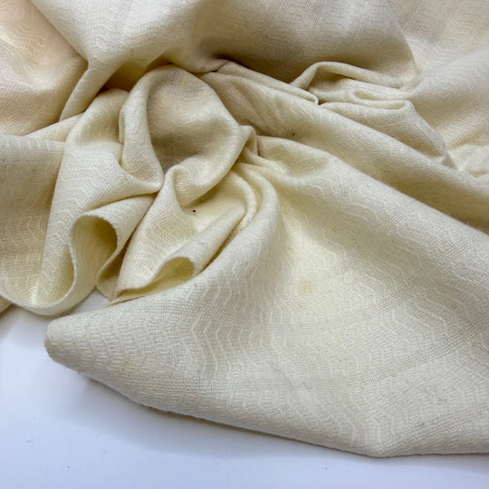 Under The Bustle - Vintage Twill Weave Wool Woven - Cream - 1.2M Bundle