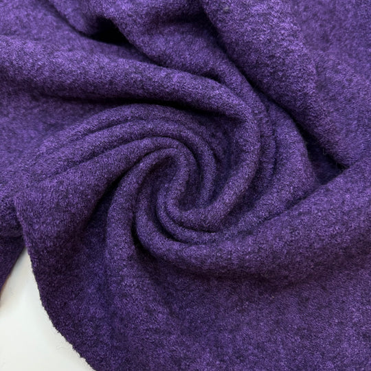 The Muff Purse - Boiled Wool Wool Woven - Purple - 0.6M Bundle