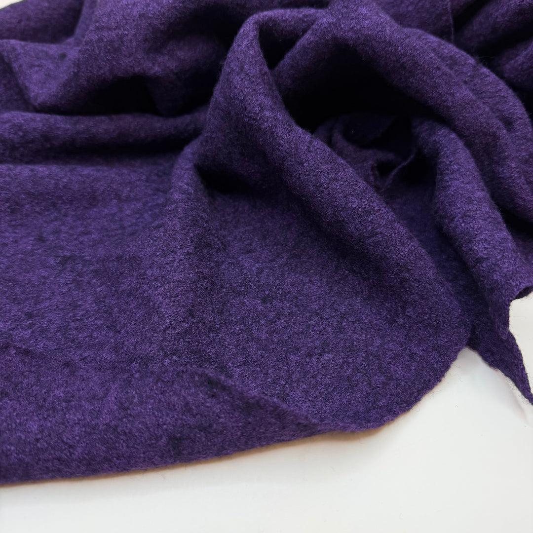 The Muff Purse - Boiled Wool Wool Woven - Purple - 0.6M Bundle