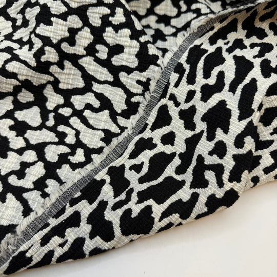 Mod Graphic Prints - Jacquard Poly/Cotton Woven - Black/White Abstract - 3.5M Bundle
