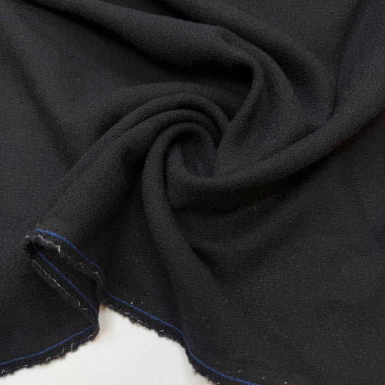 Widows Garb - Crepe Wool Woven - Black - 1.35M Bundle