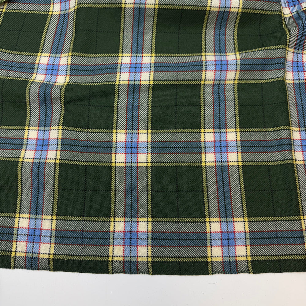 Jockey Tam - Wool Woven - Green Multi Plaid - 0.8M Bundle