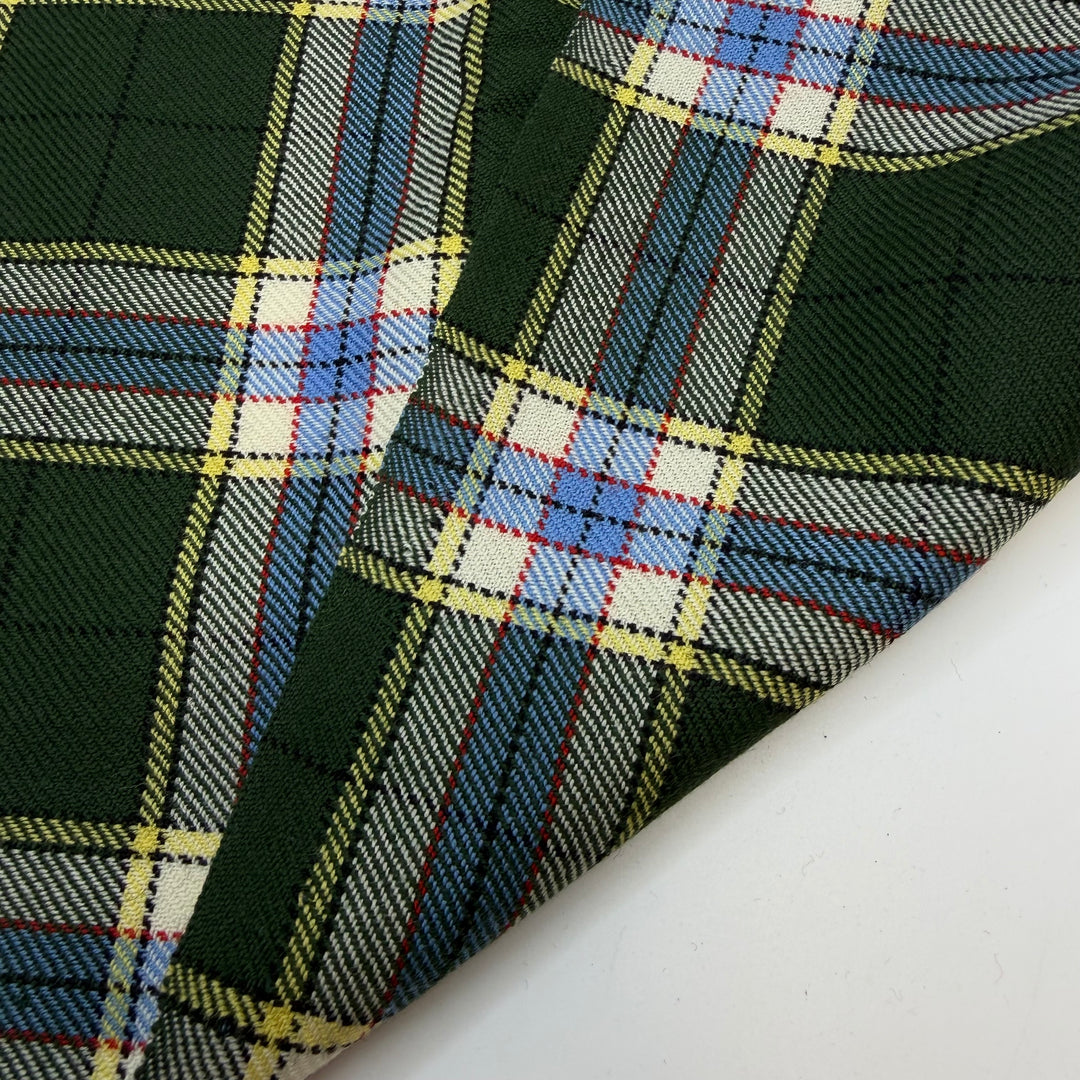 Jockey Tam - Wool Woven - Green Multi Plaid - 0.8M Bundle