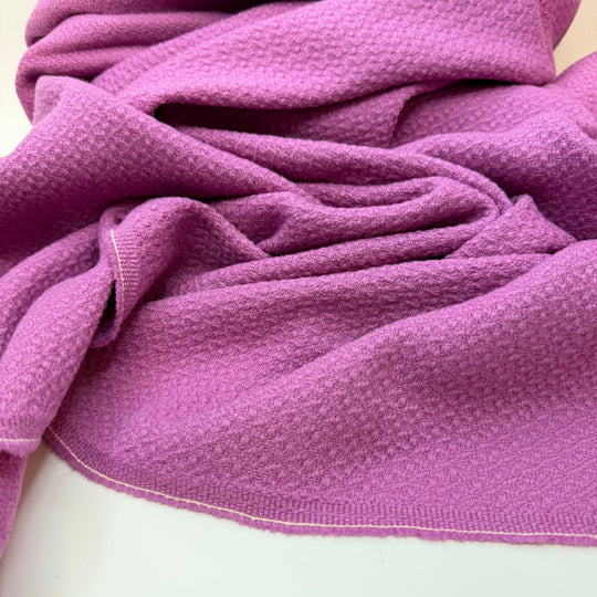 Fire Side Winter Shawl - Tweed Wool Woven - Pink - 2.35M Bundle