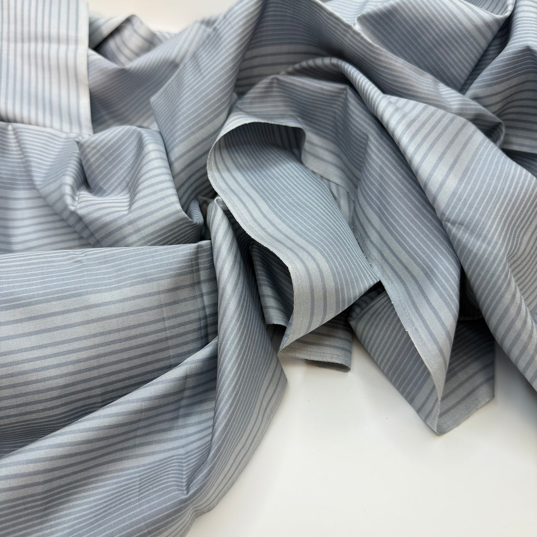 Mixed Emotions - Vintage Poly Woven - Grey/Silver Stripes - 3.6M Bundle