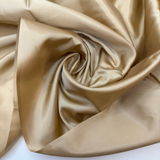 Good As Gold - Satin Poly Woven - Light Gold - 3.7M Bundle