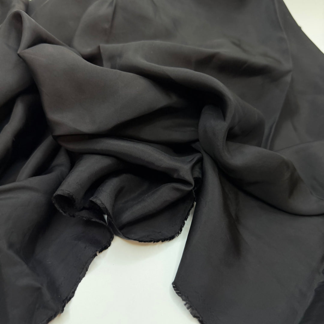Dark Humour - Satin Cotton Woven - Black - 1.1M Bundle