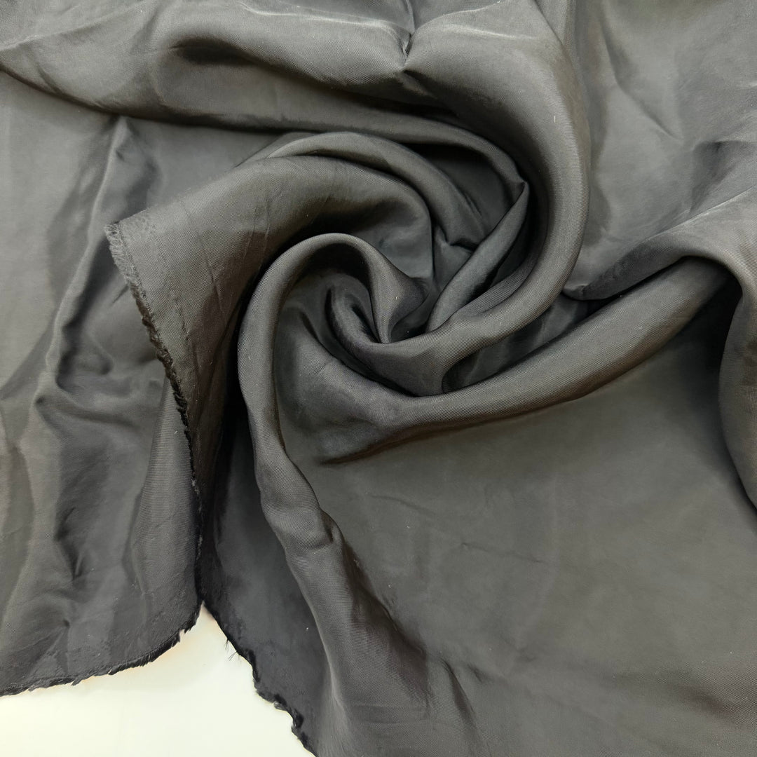 Dark Humour - Satin Cotton Woven - Black - 1.1M Bundle