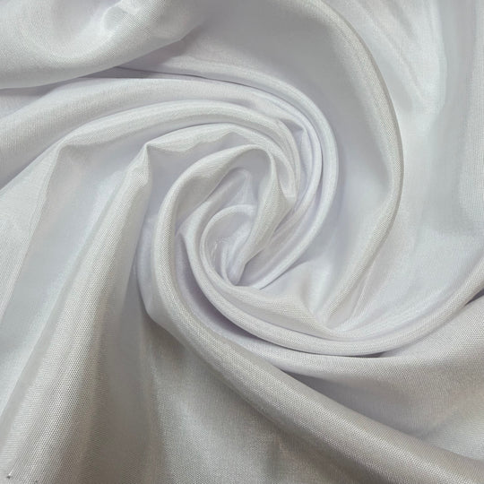 Lighten The Mood - Satin Poly Woven - White - 2.2M Bundle