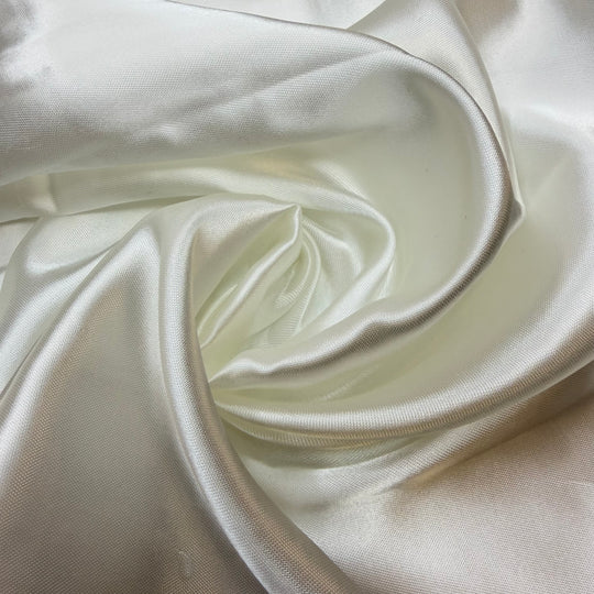Spark Of An Idea - Vintage Satin Polyester Blend Woven - White - 2.8M Bundle