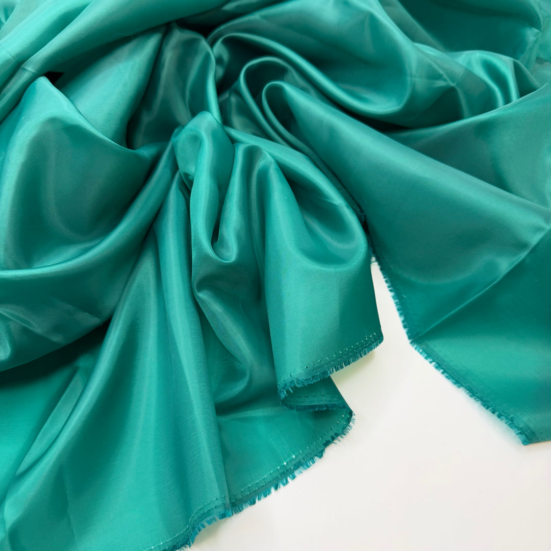 Envious Of Your Calm - Satin Poly Woven - Green Teal - 2.85M Bundle